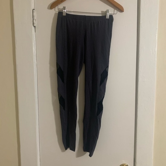 Bozzollo Blue Gray Cut out leggings Size Medium - Picture 3 of 11